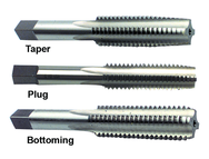 3 Piece M7x1.00 D5 4-Flute HSS Hand Tap Set (Taper, Plug, Bottoming) - Top Tool & Supply