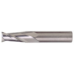 ‎1/4″ × 1/4″ × 1-1/2″ × 6″ RHS / RHC Solid Carbide 2-Flute Square End Single End General Purpose End Mill - TiAlN - Exact Industrial Supply