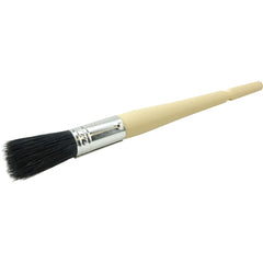 #4 11/16″ Oval Sash Brush, Black China Bristle, 2″ Trim Length, Plain Foam Handle - Top Tool & Supply