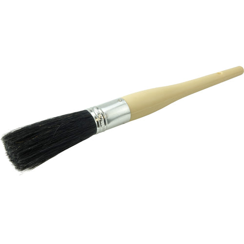 #8 15/16″ Oval Sash Brush, Black China Bristle, 3″ Trim Length, Plain Foam Handle - Top Tool & Supply