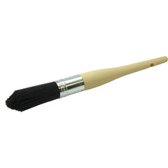 1″ Parts Cleaning Brush, Nylon Fill, 2-3/4″ Trim Length, Plain Foam Round Sash Handle - Top Tool & Supply