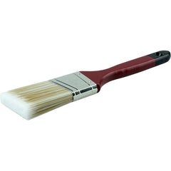 2″ Angled Sash Brush, Poly/Nylon Fill, 2-1/2″ Trim Length, Red Foam Handle - Top Tool & Supply