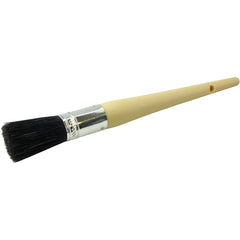 #6 13/16″ Oval Sash Brush, Black China Bristle, 2″ Trim Length, Plain Foam Handle - Top Tool & Supply