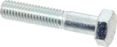 Value Collection - M8x1.25mm Metric Coarse, 40mm Length Under Head Hex Head Cap Screw - Partially Threaded, Grade 10.9 Alloy Steel, Zinc-Plated Finish, 13mm Hex - Top Tool & Supply