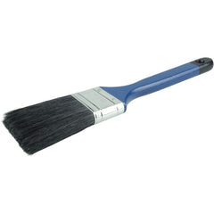 2″ Flat Sash Brush, Black China Bristle, 3″ Trim Length, Blue Foam Handle - Top Tool & Supply