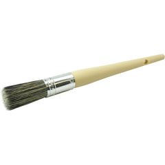 #6 13/16″ Round Sash Brush, Grey Bristle Fill, 2″ Trim Length, Plain Foam Handle - Top Tool & Supply