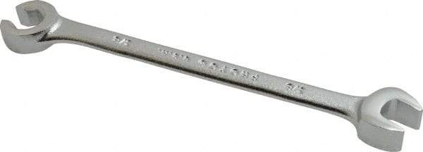 Proto - 3/8", Satin Finish, Combination Flare Nut Wrench - 6 Points, 5-11/16" OAL, Steel, Double End Head - Top Tool & Supply