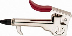 Value Collection - 90 Max psi Rubber Thumb Lever Blow Gun - 1/4 NPT, 1" Tube Length, Chrome Plated Zinc - Top Tool & Supply