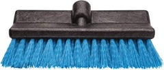 Harper Brush - 2-1/4" Bristle Length, Polypropylene Deck Scrub Brush - 10" Wide Head, 10" OAL, Black, Polypropylene Block - Top Tool & Supply