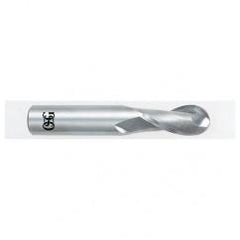 19/64" Dia. - 2-1/2" OAL - Carbide - Ball End HP End Mill-2 FL - Top Tool & Supply