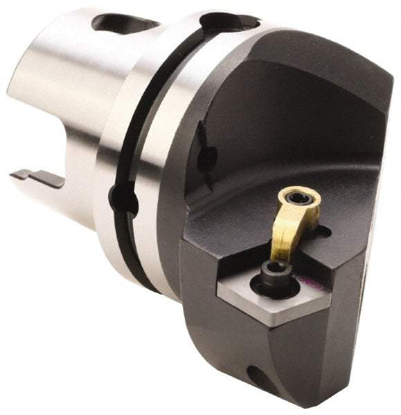 Kennametal - Left Hand Cut, Size KM80, CN.. Insert Compatiblity, Internal Modular Turning & Profiling Cutting Unit Head - 53mm Ctr to Cutting Edge, 70mm Head Length, Through Coolant, Series Kenloc - Top Tool & Supply