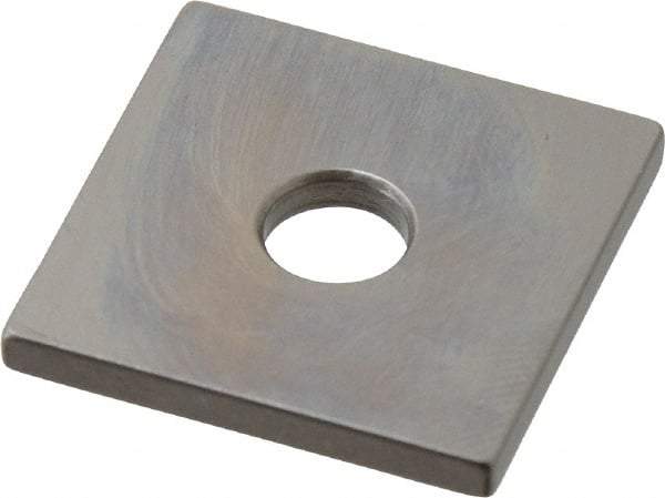 Mitutoyo - 0.102" Square Steel Gage Block - Accuracy Grade 0, Includes Certificate of Inspection - Top Tool & Supply