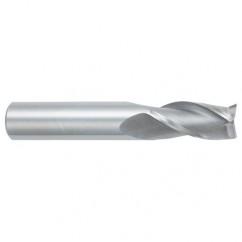 1/2 Dia. x 3 Overall Length 3-Flute Square End Solid Carbide SE End Mill-Round Shank-Center Cutting-TiALN - Top Tool & Supply