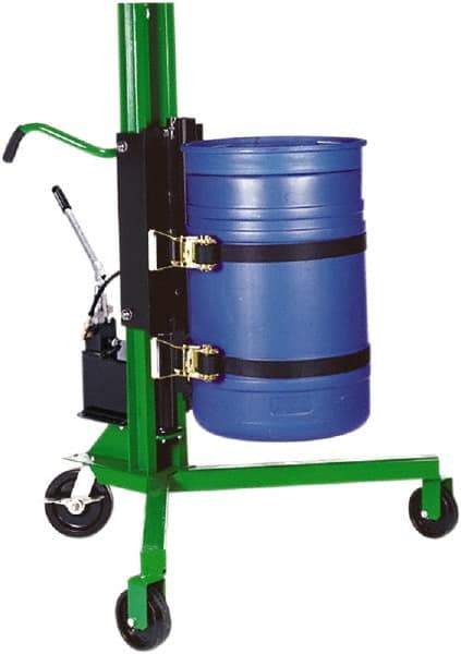 Valley Craft - 1,000 Lb Load Capacity, 30, 55 & 85 Gal Drum Lifter - For 30 Gal, 55 Gal & 85 Gal Drums - Top Tool & Supply