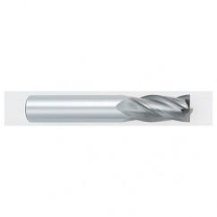 27/64 Dia. x 2-3/4 Overall Length 4-Flute Square End Solid Carbide SE End Mill-Round Shank-Center Cutting-TiALN - Top Tool & Supply