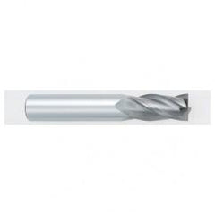 13/32 Dia. x 2-3/4 Overall Length 4-Flute Square End Solid Carbide SE End Mill-Round Shank-Center Cutting-Uncoated - Top Tool & Supply