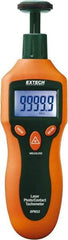 Extech - Accurate up to 0.05%, Contact and Noncontact Tachometer - 6.2 Inch Long x 2.3 Inch Wide x 1.6 Inch Meter Thick, 2 to 99,999 RPM Measurement - Top Tool & Supply