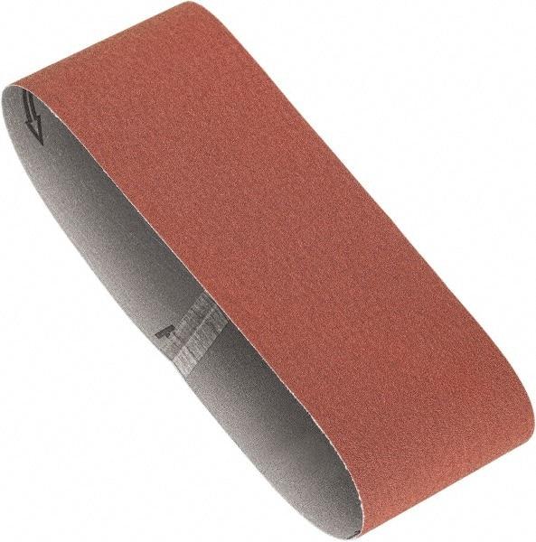 Porter-Cable - 4" Wide x 24" OAL, 120 Grit, Aluminum Oxide Abrasive Belt - Aluminum Oxide, Fine, Coated, X Weighted Cloth Backing, Dry - Top Tool & Supply