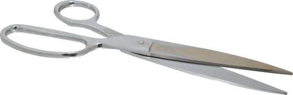 Heritage Cutlery - 5" LOC, 10" OAL Chrome Plated Standard Shears - Right Hand, Metal Straight Handle, For General Purpose Use - Top Tool & Supply