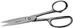 Heritage Cutlery - 3" LOC, 8" OAL Stainless Steel Standard Shears - Ambidextrous, Straight Handle, For General Purpose Use - Top Tool & Supply