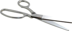 Heritage Cutlery - 4" LOC, 9" OAL Chrome Plated Standard Shears - Right Hand, Metal Offset Handle, For General Purpose Use - Top Tool & Supply