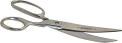 Heritage Cutlery - 3-1/2" LOC, 8" OAL Chrome Plated Standard Shears - Right Hand, Plastic Straight Handle, For Poultry Processing - Top Tool & Supply