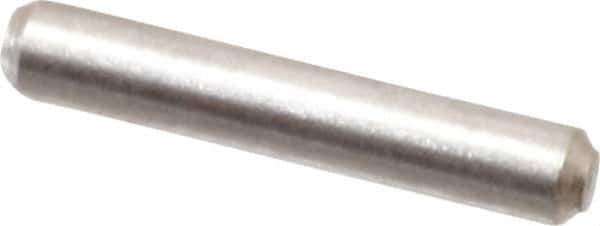 Value Collection - 1/16" Diam x 3/8" Pin Length 316 Stainless Steel Standard Dowel Pin - Bright Finish, 2 Beveled End - Top Tool & Supply