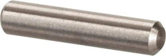 Value Collection - 1/8" Diam x 5/8" Pin Length 316 Stainless Steel Standard Dowel Pin - Bright Finish, 2 Beveled End - Top Tool & Supply