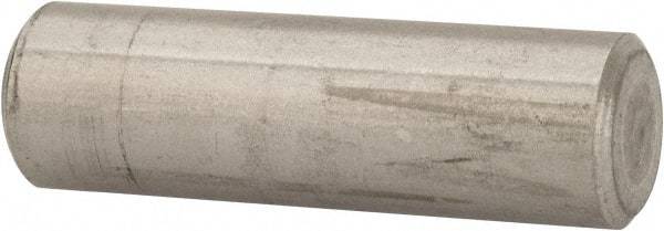 Value Collection - 3/8" Diam x 1-1/4" Pin Length 316 Stainless Steel Standard Dowel Pin - Bright Finish, 2 Beveled End - Top Tool & Supply