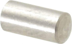 Value Collection - 3mm Diam x 6mm Pin Length 316 Stainless Steel Standard Dowel Pin - Bright Finish, 1 Rounded End - Top Tool & Supply