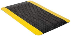 PRO-SAFE - 17' Long x 2' Wide, Dry Environment, Anti-Fatigue Matting - Black & Yellow, Vinyl with Vinyl Sponge Base, Beveled on 4 Sides - Top Tool & Supply