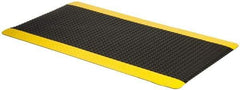 PRO-SAFE - 5' Long x 3' Wide, Dry Environment, Anti-Fatigue Matting - Black with Yellow Borders, Vinyl with Vinyl Sponge Base, Beveled on 4 Sides - Top Tool & Supply