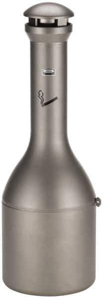 Rubbermaid - 4.1 Gal Stainless Steel Cigarette & Cigar Receptacle - 13" Wide x 39" High - Top Tool & Supply