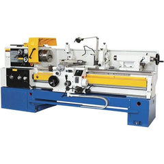 Summit - 18-1/4" Swing, 60" Between Centers, 120 Volt, Triple Phase Toolroom Lathe - 5MT Taper, 10 hp, 32 to 1,500 RPM, 3-1/8" Bore Diam, 44" Deep x 63" High x 114" Long - Top Tool & Supply