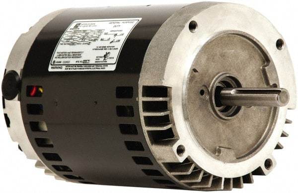 US Motors - 2 Max hp, 1,800 Max RPM, Single Cap Start-Cap Run Electric AC DC Motor - 115/208-230 V Input, Single Phase, 56C Frame, 5/8" Shaft Diam, C-Face Mount, ODP Enclosure - Top Tool & Supply