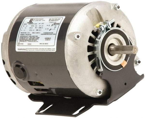 US Motors - 1/4 Max hp, 1,200 Max RPM, Split Phase Electric AC DC Motor - 208-230 V Input, Single Phase, 56 Frame, 5/8" Shaft Diam, Belly Band Mount, ODP Enclosure - Top Tool & Supply