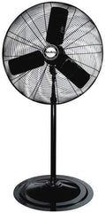 Air King - 30" Blade, 1/4 hp, 7,400 Max CFM, Single Phase Non-Oscillating Pedestal Fan - 2.04 Amps, 120 Volts, 3 Speed - Top Tool & Supply