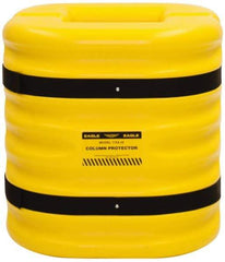 Eagle - 24" Wide x 24" Deep x 24" High, High Density Polyethylene Column Protector - Fits 12" Columns, Yellow - Top Tool & Supply