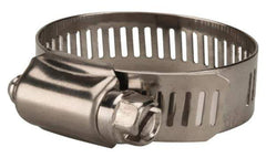 Value Collection - SAE Size 20, 3/4 to 1-3/4" Diam, Stainless Steel Worm Drive Clamp - 1/2" Wide, Material Grade 201 - Top Tool & Supply