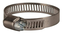 Value Collection - SAE Size 20, 3/4 to 1-3/4" Diam, Stainless Steel/Carbon Steel Worm Drive Clamp - 5/16" Wide, Material Grade 301 - Top Tool & Supply