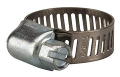 Value Collection - SAE Size 6, 5/16 to 7/8" Diam, Stainless Steel/Carbon Steel Worm Drive Clamp - 5/16" Wide, Material Grade 201 - Top Tool & Supply