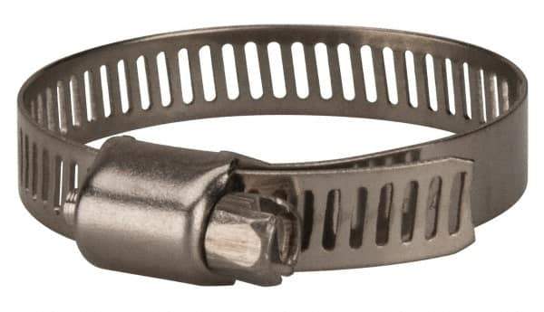 Value Collection - SAE Size 20, 3/4 to 1-3/4" Diam, Stainless Steel Worm Drive Clamp - 5/16" Wide, Material Grade 201 - Top Tool & Supply