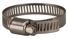 Value Collection - SAE Size 20, 3/4 to 1-3/4" Diam, Stainless Steel Worm Drive Clamp - 5/16" Wide, Material Grade 201 - Top Tool & Supply