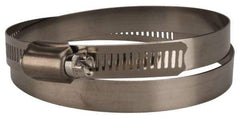 Value Collection - SAE Size 116, 5-3/4 to 7-3/4" Diam, Stainless Steel Worm Drive Clamp - 1/2" Wide, Material Grade 201 - Top Tool & Supply