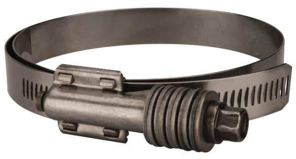 Value Collection - 3-3/4 to 4-5/8" Hose, 5/8" Wide x 0.7" Thick, Constant Torque Clamp - 3-3/4 to 4-5/8" Diam, Grade 301 & 410 Stainless Steel Screw - Top Tool & Supply