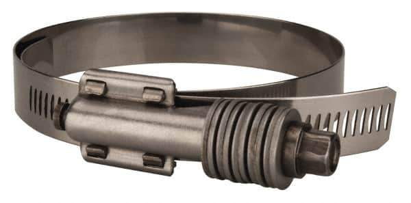 Value Collection - 3-1/4 to 4-1/8" Hose, 5/8" Wide x 0.7" Thick, Constant Torque Clamp - 3-1/4 to 4-1/8" Diam, Grade 301 & 410 Stainless Steel Screw - Top Tool & Supply