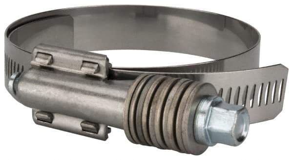 Value Collection - 2-3/4 to 3-5/8" Hose, 5/8" Wide x 0.7" Thick, Constant Torque Clamp - 2-3/4 to 3-5/8" Diam, Grade 304 Stainless Steel/Carbon Steel Screw - Top Tool & Supply