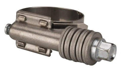 Value Collection - 1 to 1-3/4" Hose, 5/8" Wide x 0.7" Thick, Constant Torque Clamp - 1 to 1-3/4" Diam, Grade 301 Stainless Steel Screw - Top Tool & Supply