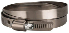 Value Collection - SAE Size 176, 9-1/2 to 11-1/2" Diam, Stainless Steel/Carbon Steel Worm Drive Clamp - 1/2" Wide, Material Grade 201 - Top Tool & Supply