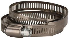 Value Collection - SAE Size 128, 2-1/2 to 8-1/2" Diam, Stainless Steel/Carbon Steel Worm Drive Clamp - 1/2" Wide, Material Grade 201 - Top Tool & Supply